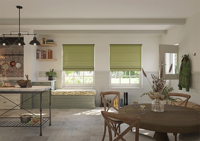 Ascot, Muted Green - Motorised Roman Blind - Image 8